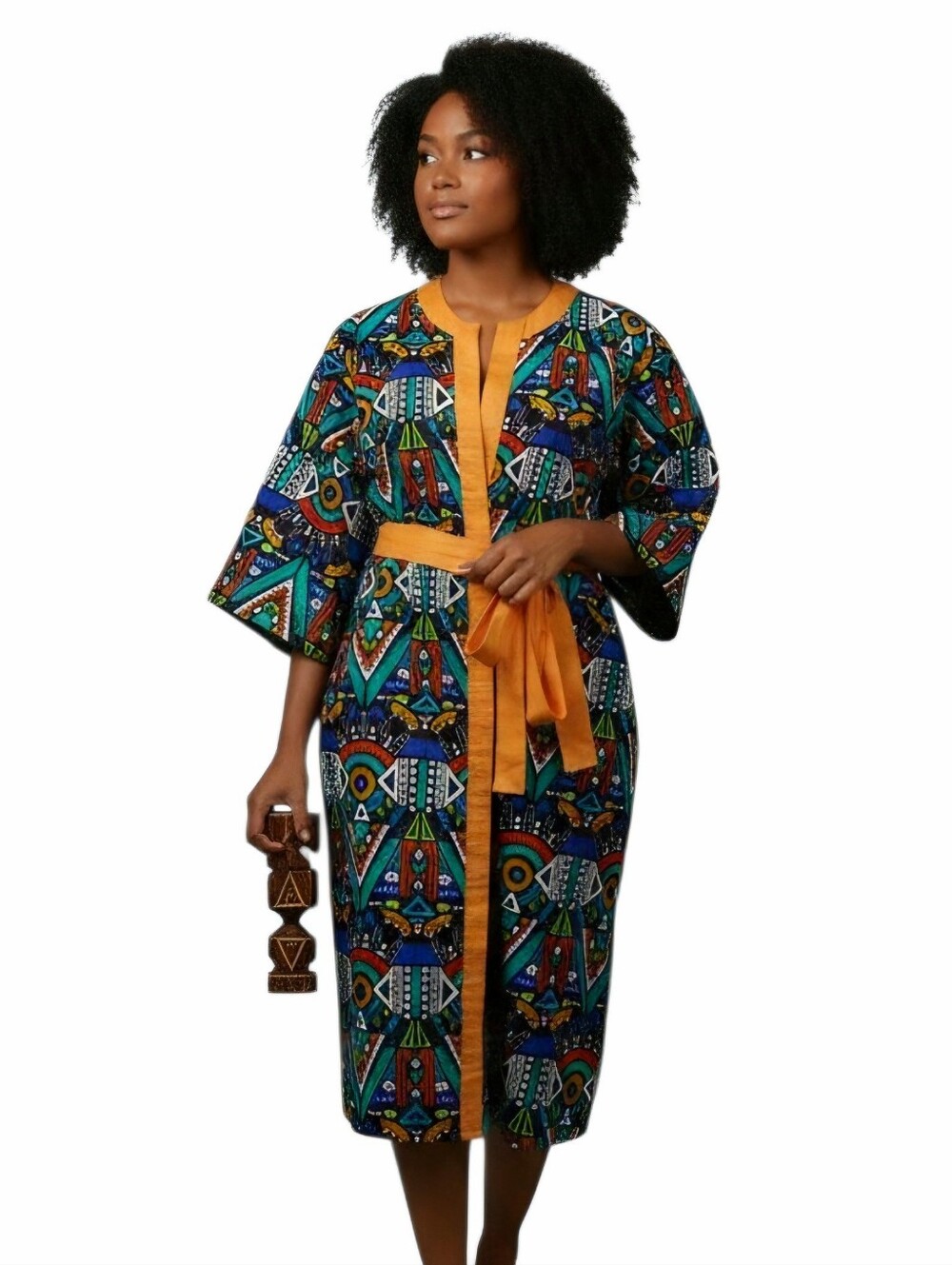 D'iyanu African Ankara Print Kimono